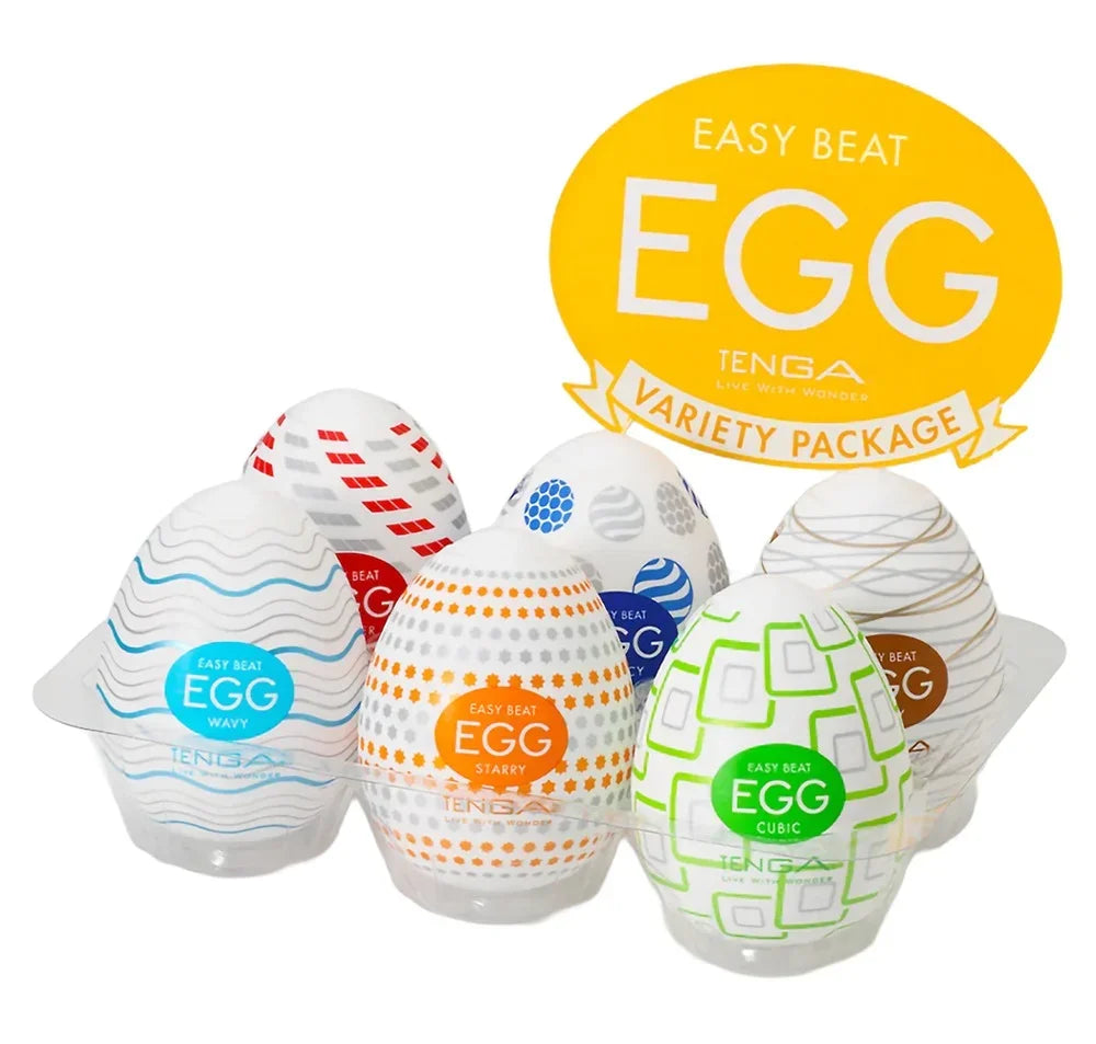 TENGA Easy Beat Egg Variety Pack – bunte Vibrations-Eier für intensives Vergnügen