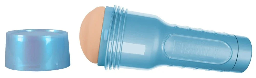 Blauer Vibrator mit hautfarbenem Kopf und Deckel – ideal für intimen Genuss