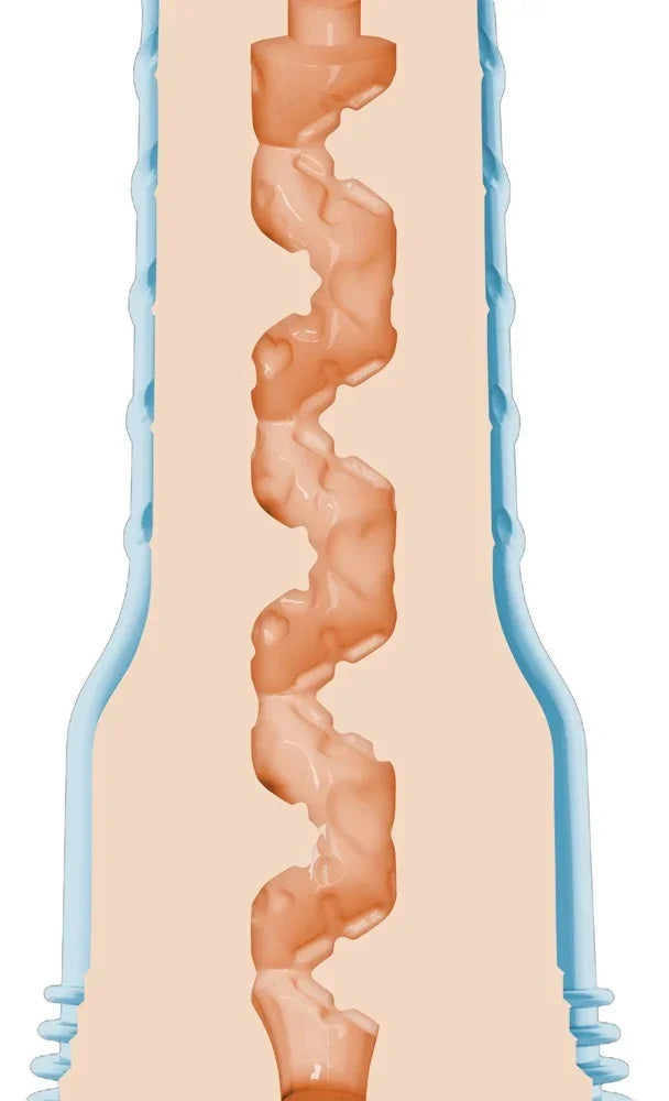 Anatomisch geformter Vibrator mit wellenförmiger Struktur für intensives Vergnügen