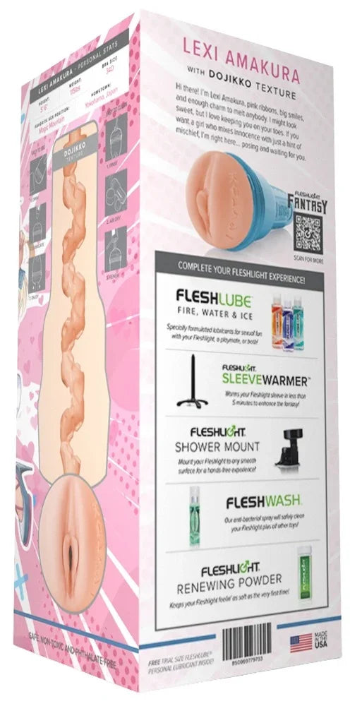 Lexi Amakura Vibrator mit Dojikko-Textur, pink, für intensives Vergnügen – diskret & sicher
