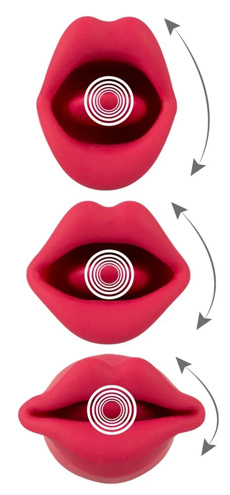 Rosa Lippenvibrator mit pulsierender Vibration für intensives Vergnügen