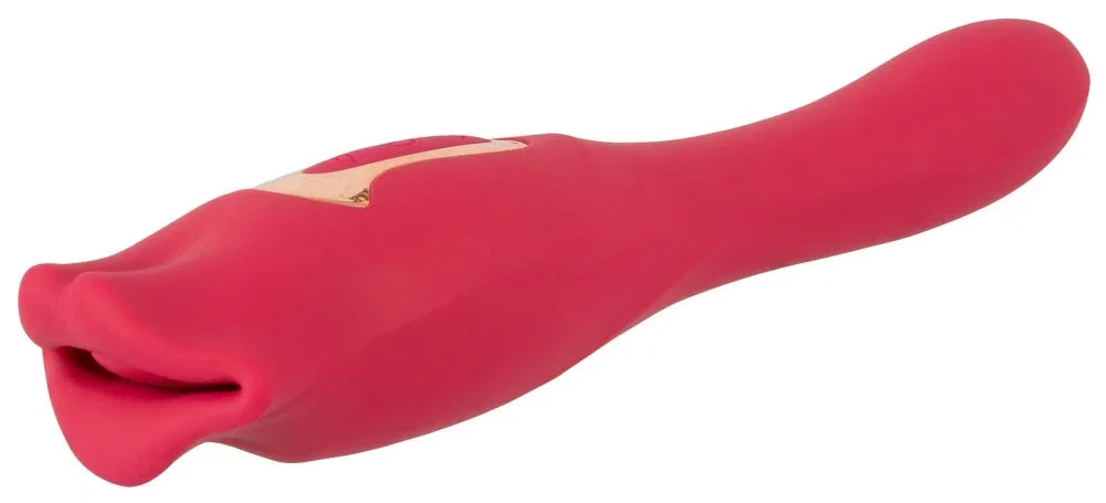 Roter Vibrator mit Lippen-Design für intime Momente – diskret & sicher