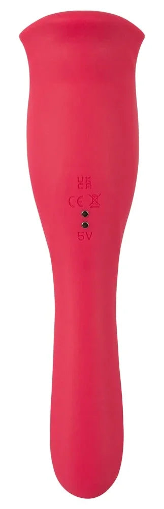 Roter Vibrator für das Liebesleben, diskret und sicher, mit 5V-Ladung