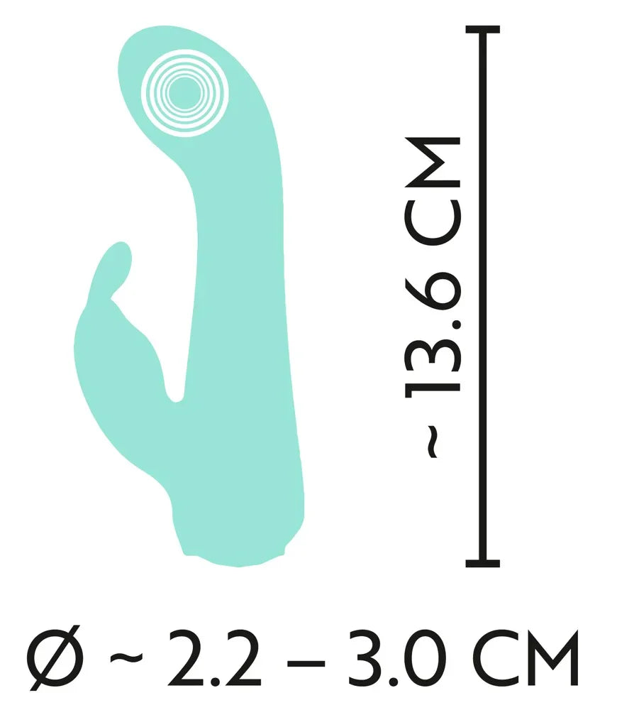 Minivibrator "Cuties" aus Silikon - G-Spot & klein 13.6 cm (grün) - loveiu.ch
