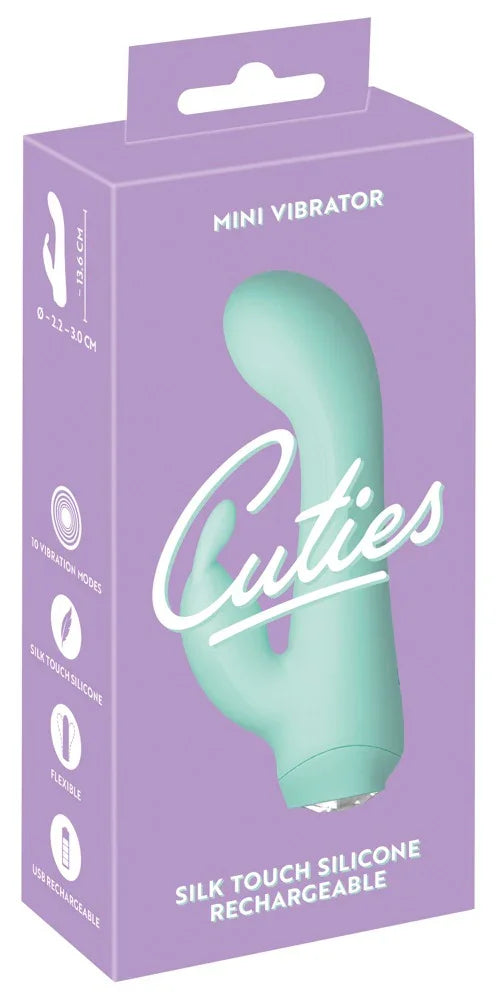 Minivibrator "Cuties" aus Silikon - G-Spot & klein 13.6 cm (grün) - loveiu.ch