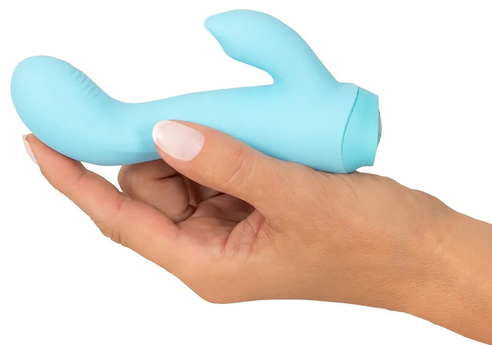 Minivibrator "Cuties" aus Silikon - G-Spot & klein 13.7 cm (blau) - loveiu.ch