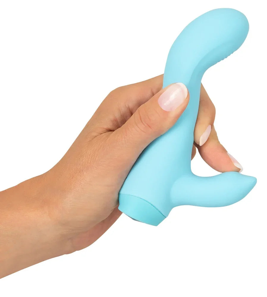 Minivibrator "Cuties" aus Silikon - G-Spot & klein 13.7 cm (blau) - loveiu.ch