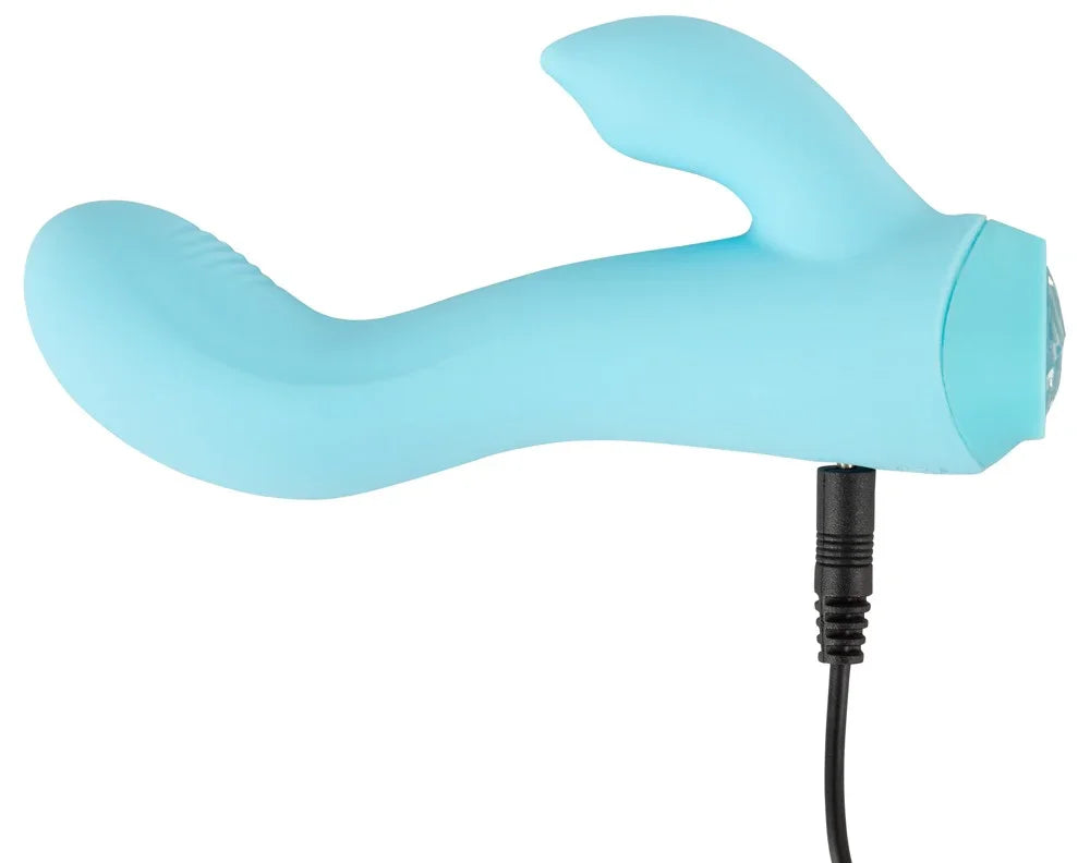 Minivibrator "Cuties" aus Silikon - G-Spot & klein 13.7 cm (blau) - loveiu.ch
