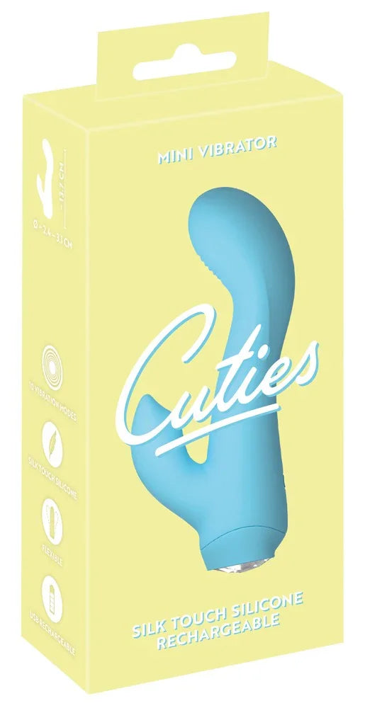 Minivibrator "Cuties" aus Silikon - G-Spot & klein 13.7 cm (blau) - loveiu.ch