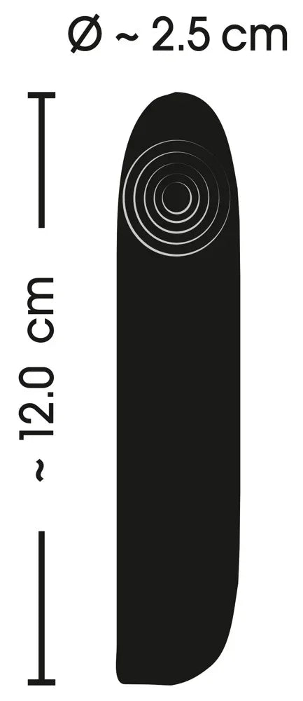 Mini-Vibrator „Sweet Smile“ aus Silikon – 12 cm (schwarz)