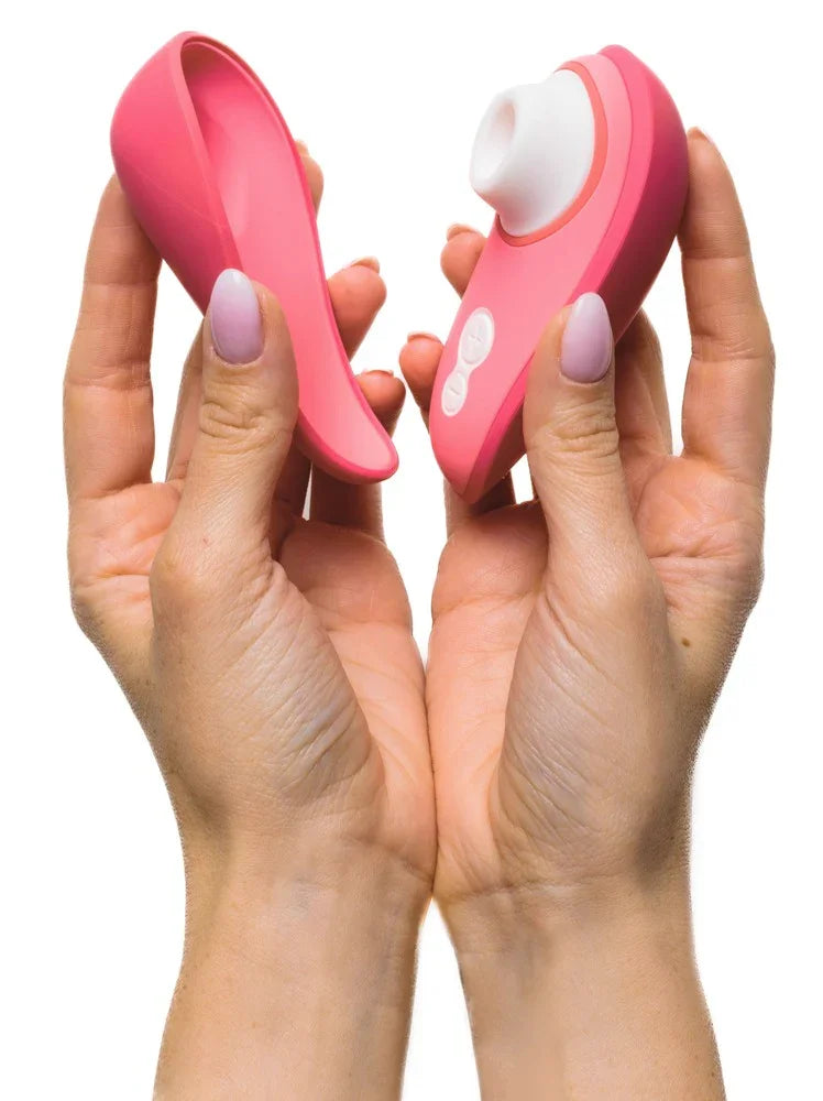 Vibromasseur Womanizer Liberty 2 avec pulsateur - 10,5 cm (rose)