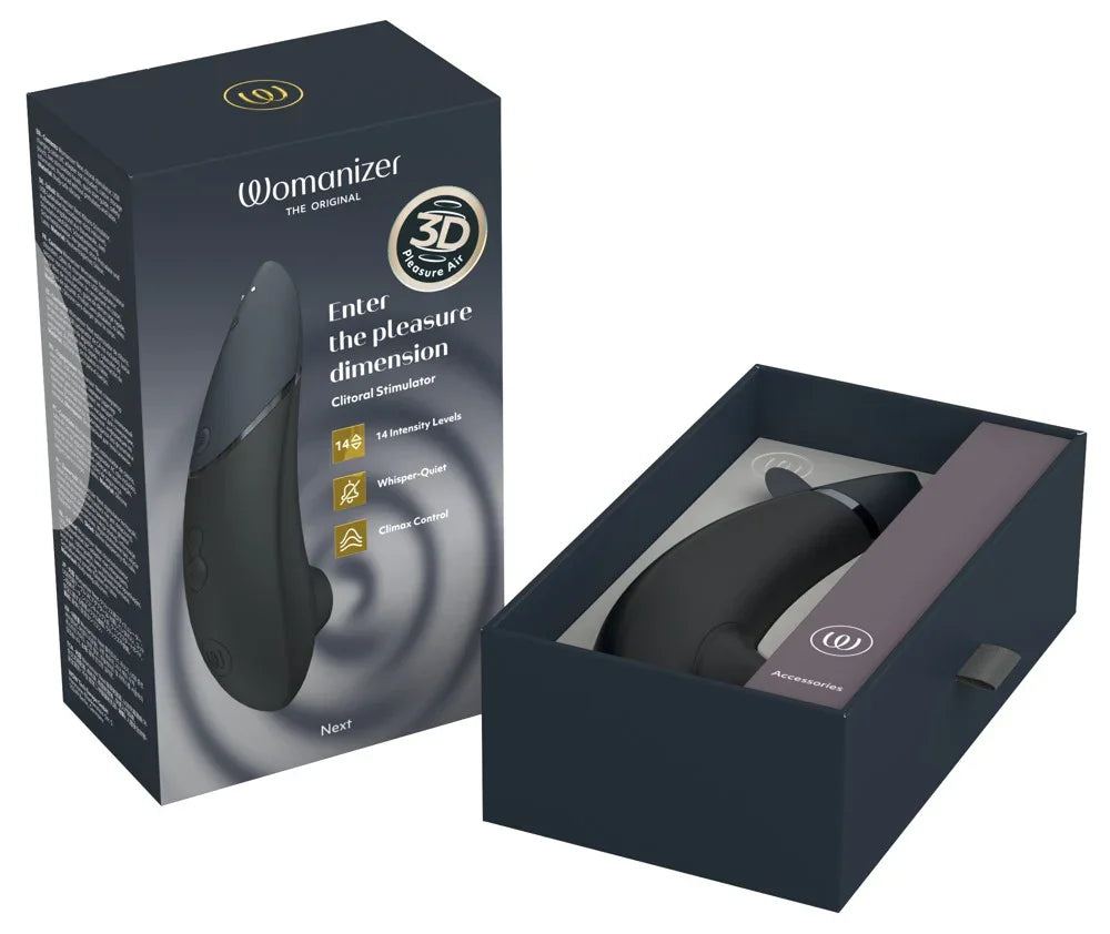 Womanizer NEXT Vibromasseur à poser avec pulsateur - 19,3 cm (noir)