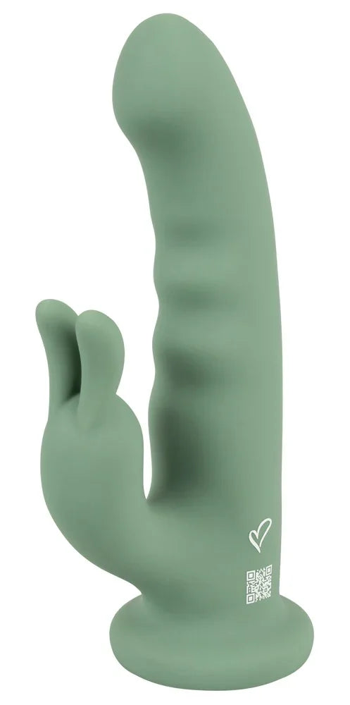 Rotierender Vibrator „LUVIO Soft“ – Rotation, Vibration & Saugfuss (grün)
