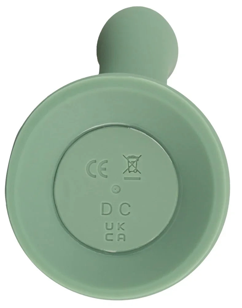 Rotierender Vibrator „LUVIO Soft“ – Rotation, Vibration & Saugfuss (grün)