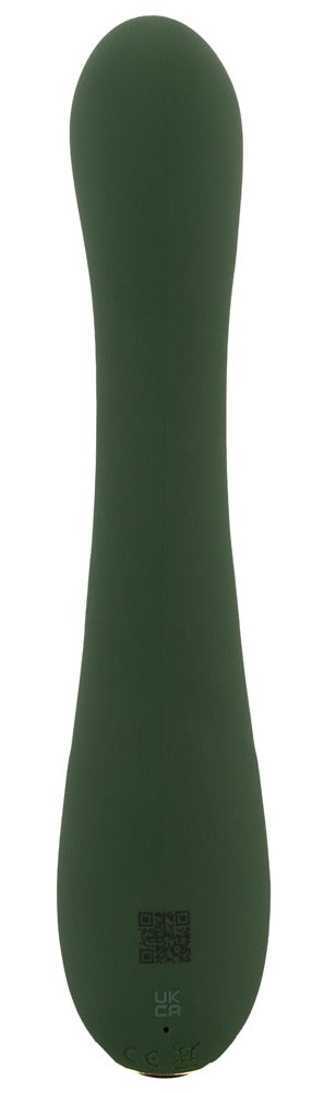 Rabbit Vibrator "Luxurious" aus Silikon - Soft-Touch-Textur 23 cm (grün)