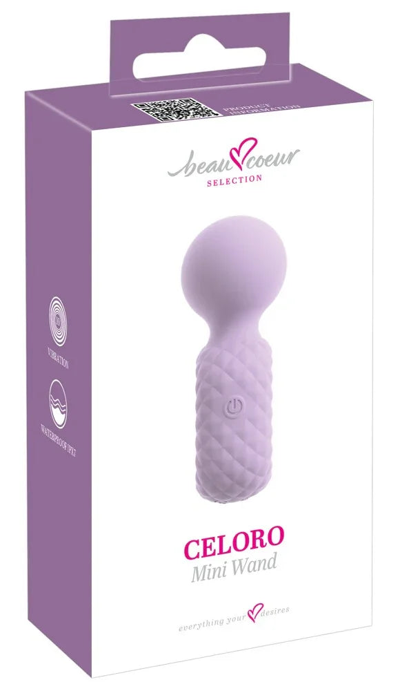 Massager „Celoro Mini Wand“ aus Silikon – 20.9 cm (lila) - loveiu.ch