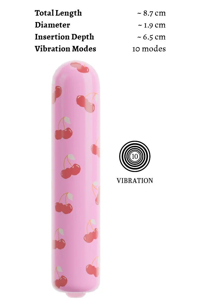 Minivibrator "Cherry Mini" – kompakt & kraftvoll (rosa)