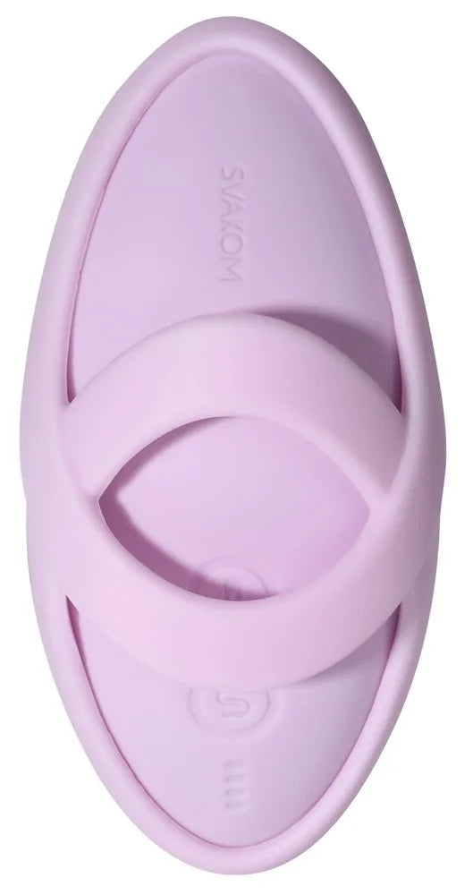 Lila Silikon-Vibrator mit Ring, diskret und sanft für intime Momente