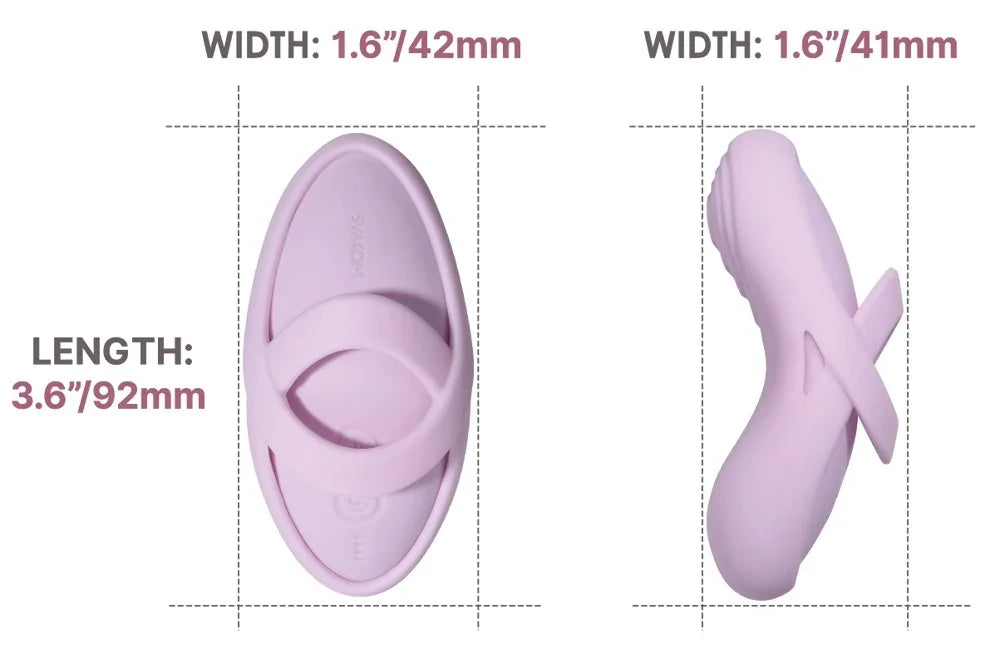 Lila Vibrator mit Maßen 92mm Länge, 42mm Breite – diskretes Liebesleben Zubehör