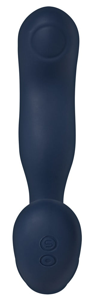 Silicone Prostate Vibrator "Iker Neo" - with 2 Motors Ø 3.1 cm (blue)