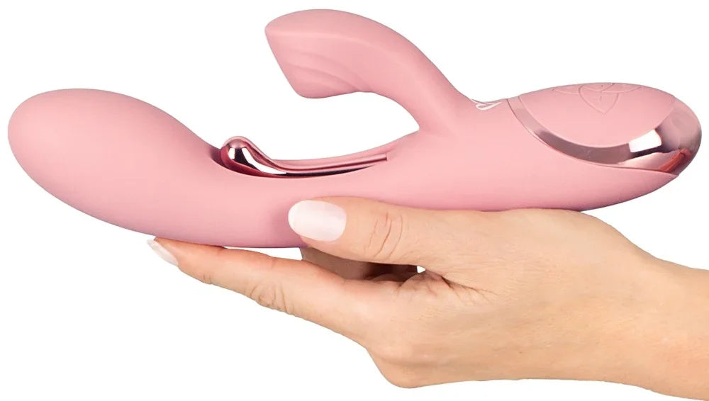Rosa Vibrator mit Klitorisschwinge und G-Punkt-Stimulation für intensives Vergnügen