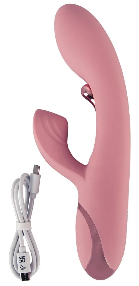 Rosa G-Spot-Vibrator mit USB-Ladekabel für intensives Vergnügen