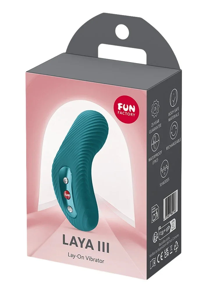 Laya III Lay-On Vibrator von Fun Factory – wasserdicht, aufladbar, 10 Modi