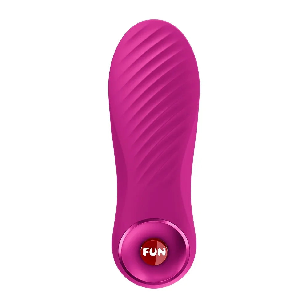 Lila Vibrator mit 'FUN'-Knopf für intensives Vergnügen im Liebesleben