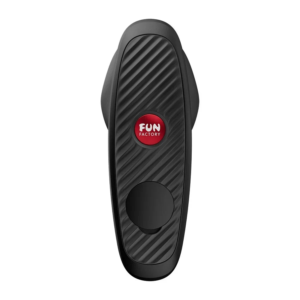 Schwarzer Vibrator mit Fun Factory Logo, ideal für das Liebesleben