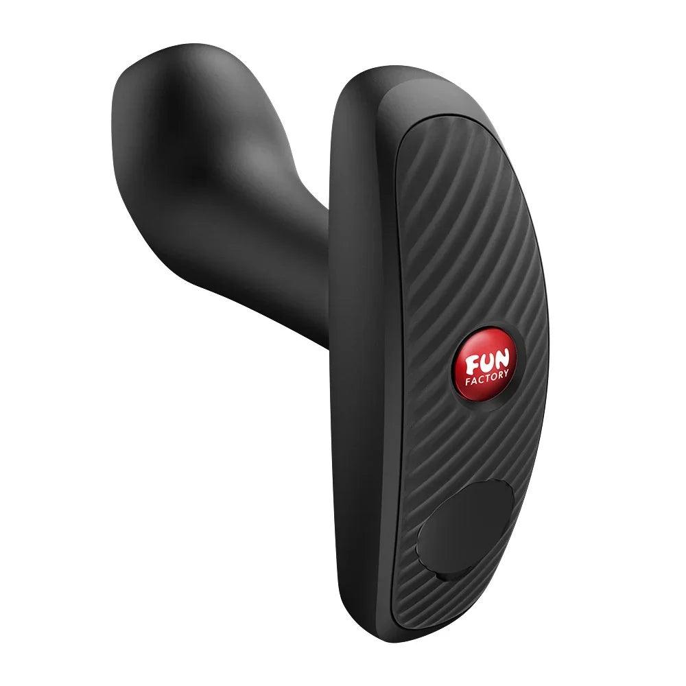 Schwarzer Analplug mit Fun Factory Logo, ideal für intime Momente und Liebesleben