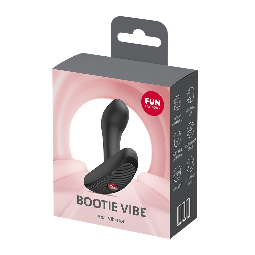 "Bootie Vibe" Silicone Anal Vibrator - Ø 3 cm (black)