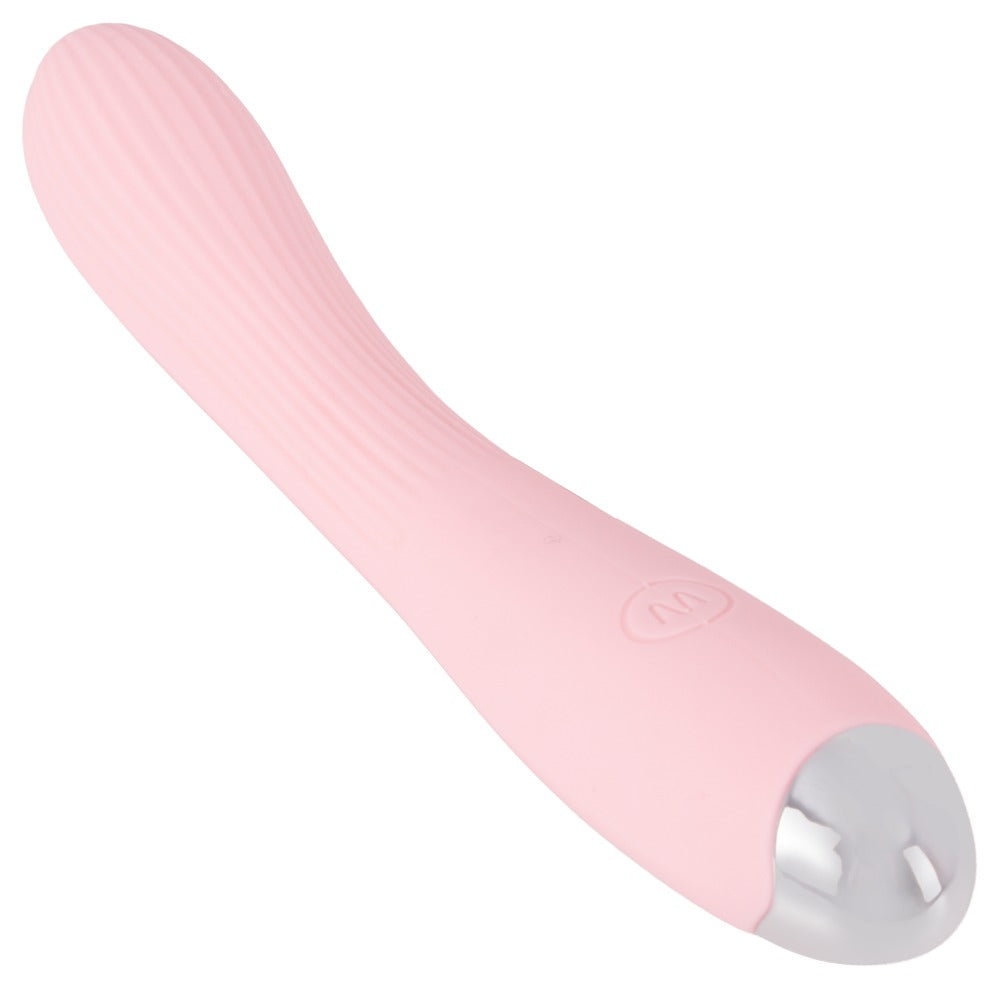 Vibrator "Kireya Curved" aus Silikon - gebogen 20.3 cm (rosa)