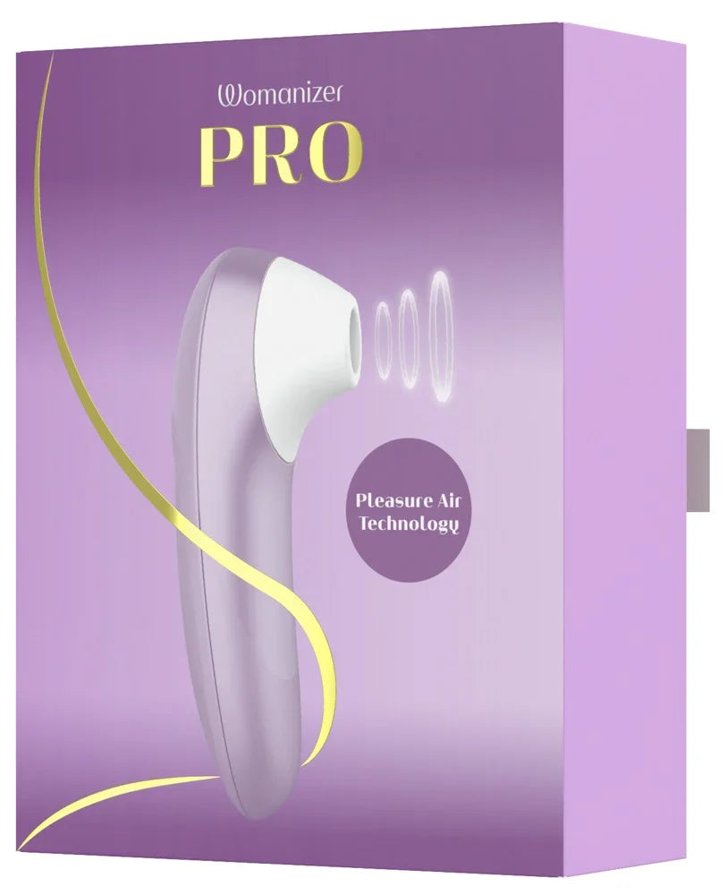 Womanizer Pro Vibrator in lila Verpackung, Stimulator mit Pleasure Air Technology