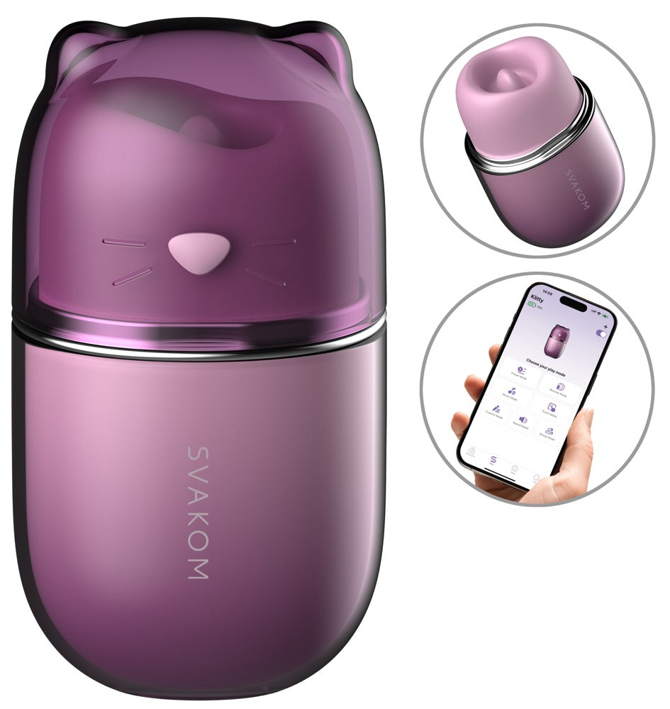 Auflegevibrator "Klitty" von Svakom - 12.8 cm (lila)