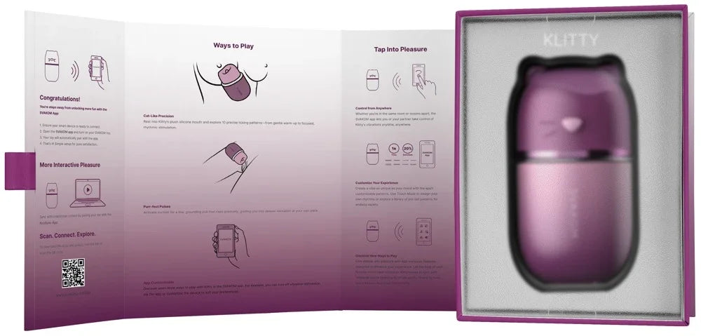 Lila Katzen-Vibrator mit App-Steuerung und Bedienungsanleitung – diskret & für mehr Intimität