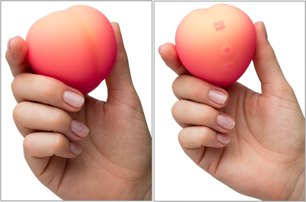 "Pink Peach" Silicone Lay-on Vibrator - with Pleasure Air Technology 6.3 cm (pink)
