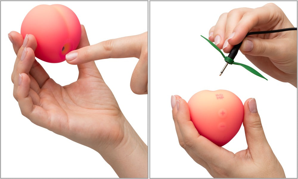 "Pink Peach" Silicone Lay-on Vibrator - with Pleasure Air Technology 6.3 cm (pink)