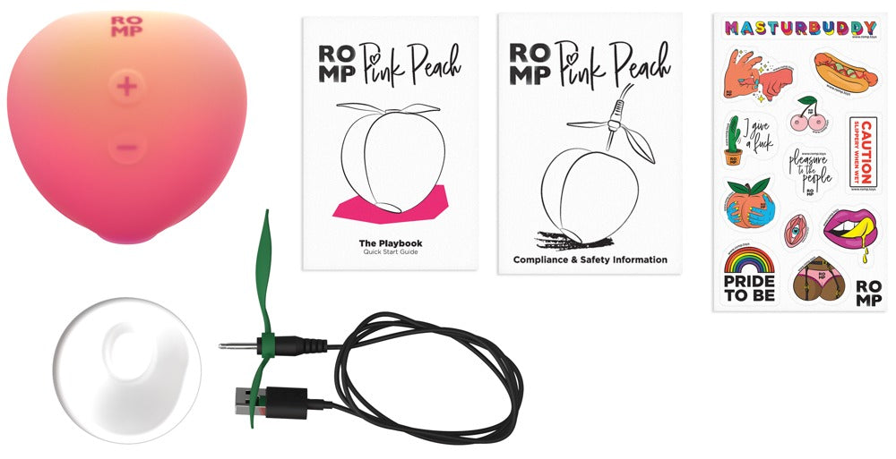 "Pink Peach" Silicone Lay-on Vibrator - with Pleasure Air Technology 6.3 cm (pink)