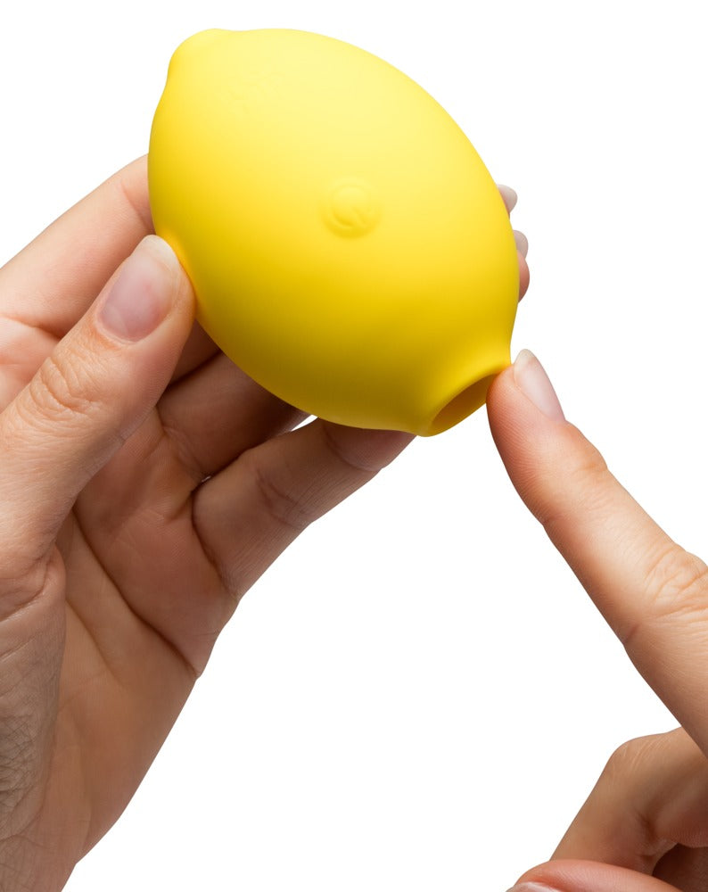 Auflegevibrator "Lemon Crush" aus Silikon - mit Pleasure Air Technologie 7.6 cm (gelb)