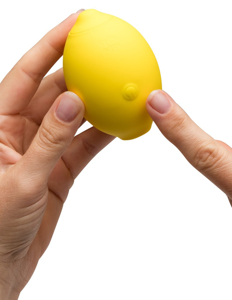 Auflegevibrator "Lemon Crush" aus Silikon - mit Pleasure Air Technologie 7.6 cm (gelb)
