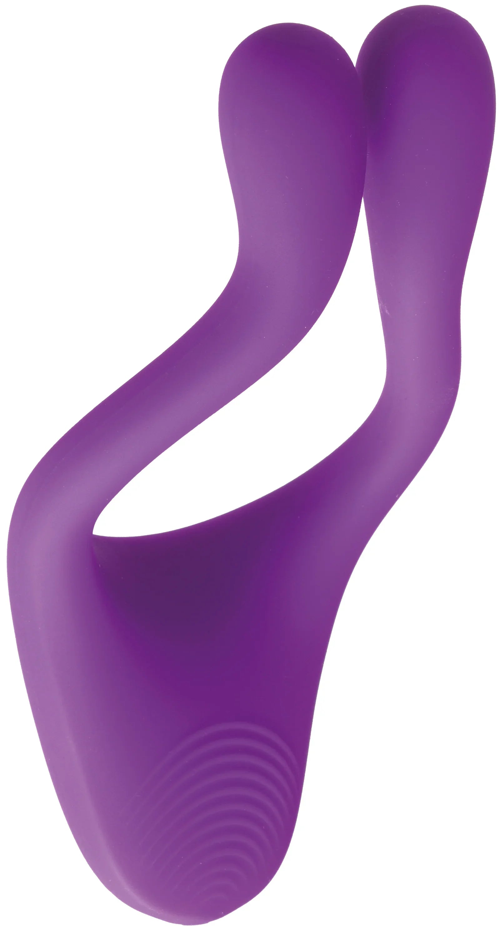 Lila Doppel-Vibrator für intime Stimulation, weiches Silikon, ergonomisches Design