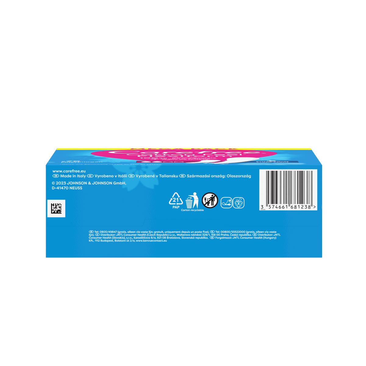 Slipeinlagen "Cotton Feel Flexiform Frischeduft 76 Stück" – Flexible Passform von Carefree®