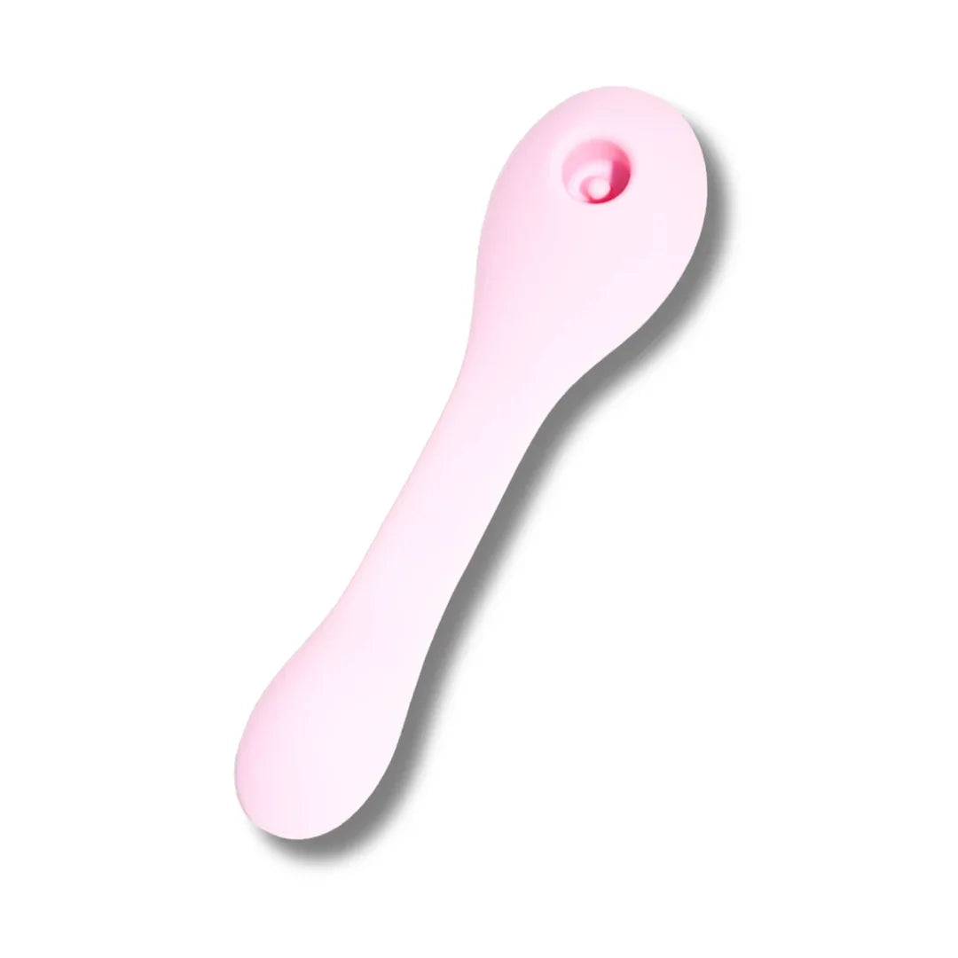 Rosa Vibrator mit sanfter Spitze für intime Momente