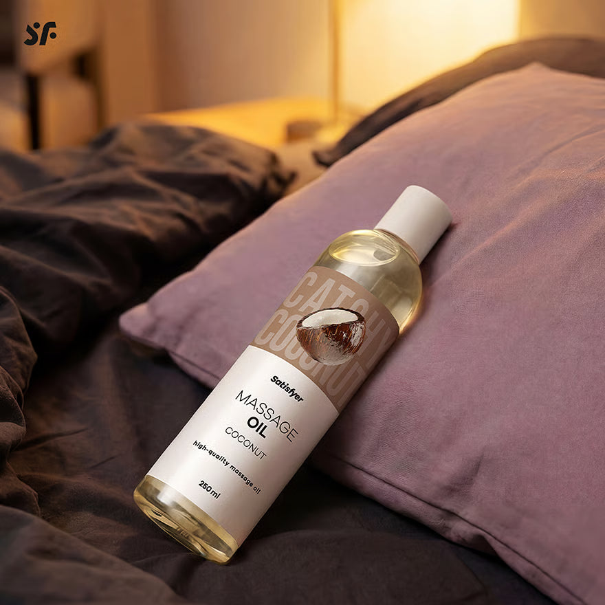 SATISFYER Massageöl - Kokos-Aroma - für alle Hauttypen (250 ml)