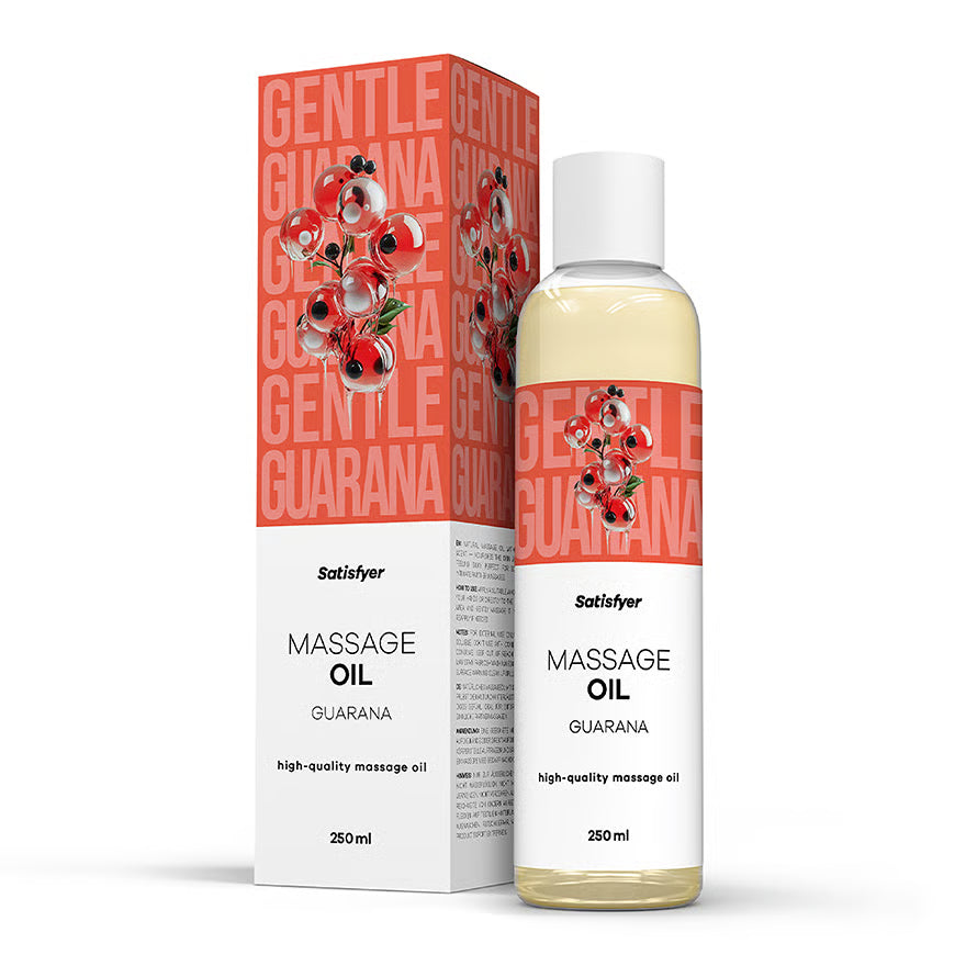 SATISFYER Massageöl - Guarana-Aroma - für alle Hauttypen (250 ml)