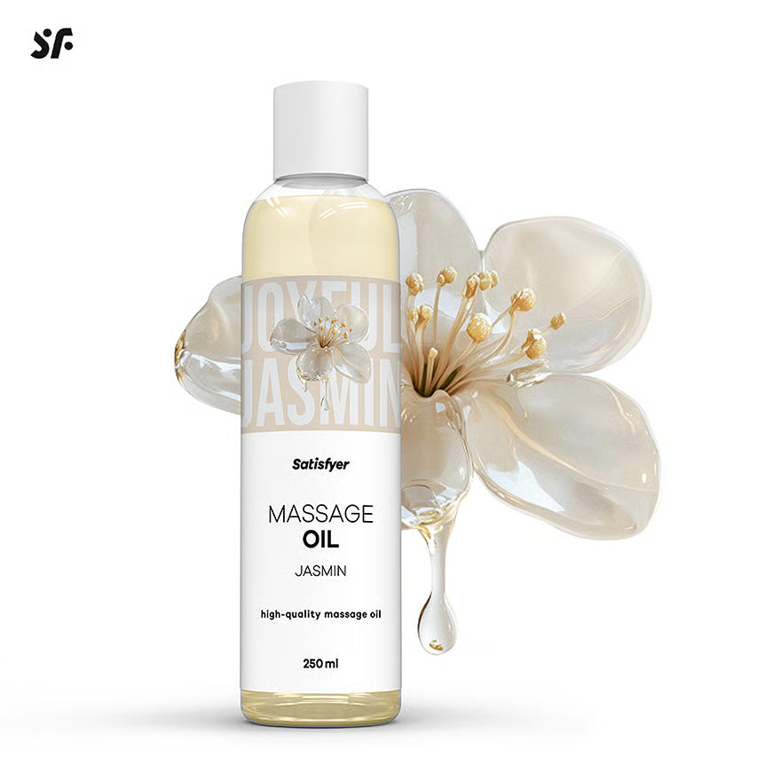 SATISFYER Massageöl - Jasmin-Aroma - für alle Hauttypen (250 ml)