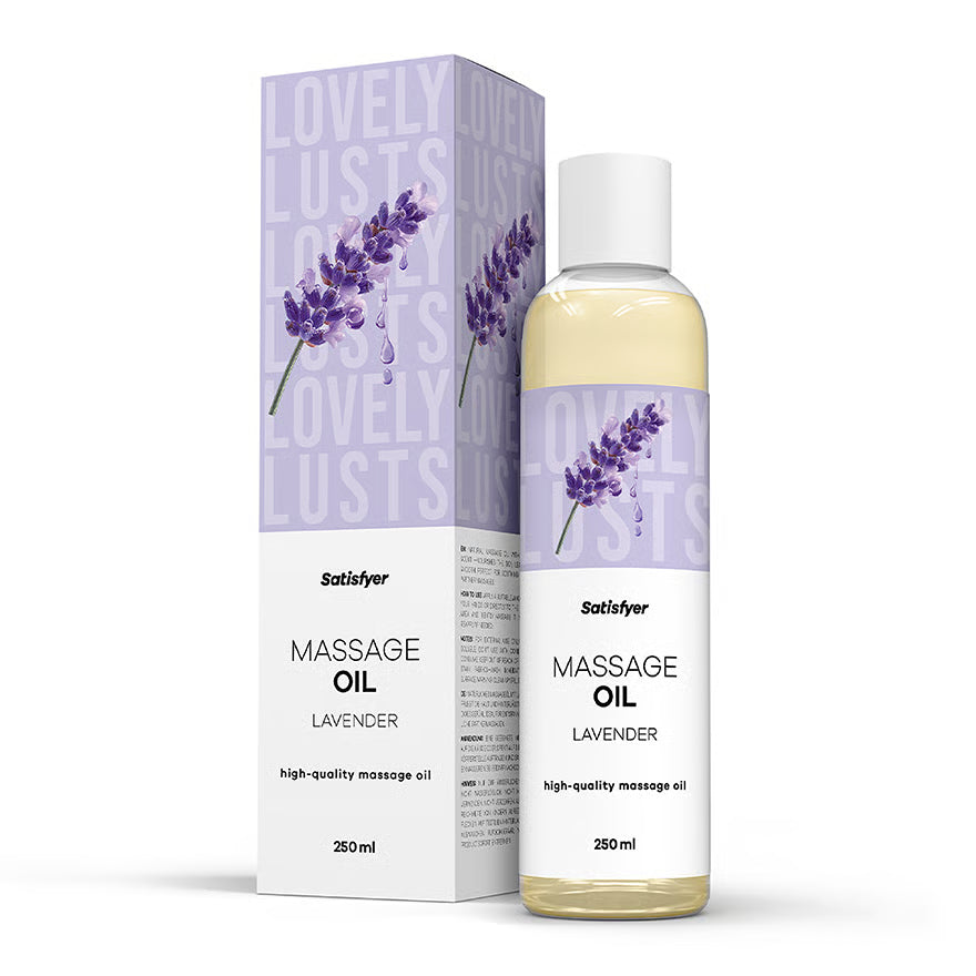 SATISFYER Massageöl - Lavendel-Aroma - für alle Hauttypen (250 ml)