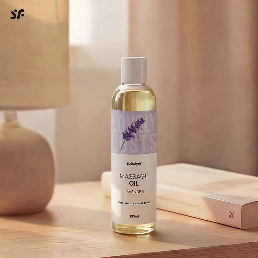 SATISFYER Massageöl - Lavendel-Aroma - für alle Hauttypen (250 ml)