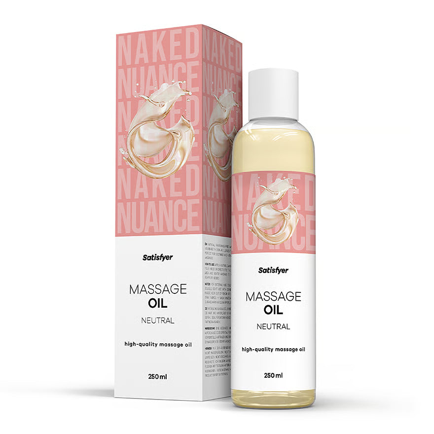 SATISFYER Massageöl - Duftfreies-Aroma - für alle Hauttypen (250 ml)