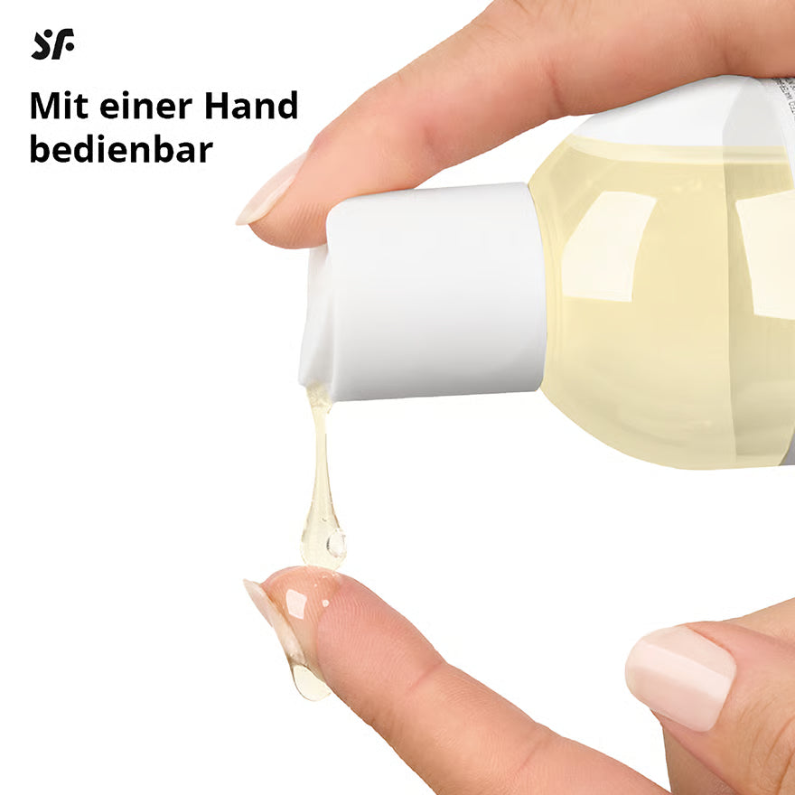 SATISFYER Massageöl - Pfirsich-Aroma - für alle Hauttypen (250 ml)